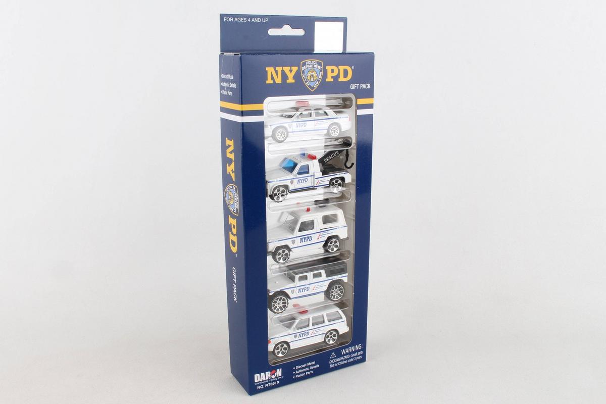 Daron Toys NYPD 5 Piece Toy Car/Truck Gift Set