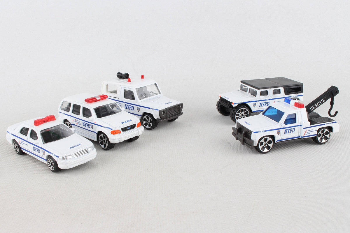 Daron Toys NYPD 5 Piece Toy Car/Truck Gift Set