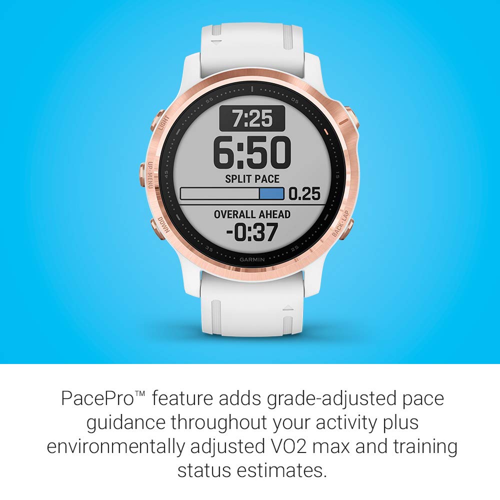Garmin fēnix 6S Pro Smartwatch 42mm Fiber-Reinforced Polymer Rose Gold - 010-02159-10