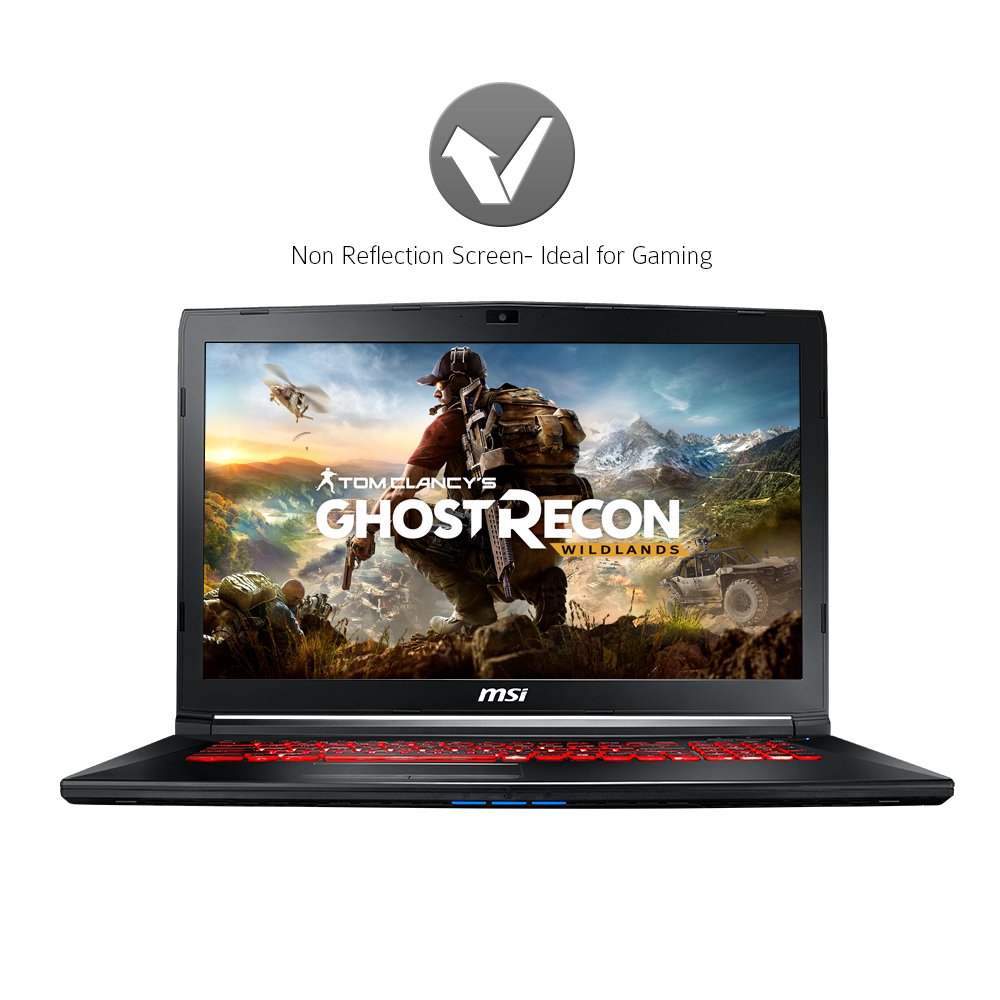 MSI 17.3" Gaming Laptop - i7-7700HQ - GeForce GTX 1050 - 8GB DDR4 - 128GB SSD+1TB HDD (GL72M 7RDX-800)
