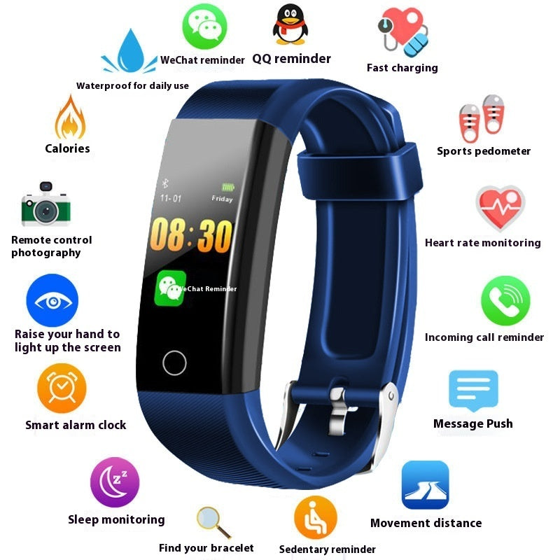 Men & Women Smart Blood Pressure & Heart Rate Fitness Bracelet