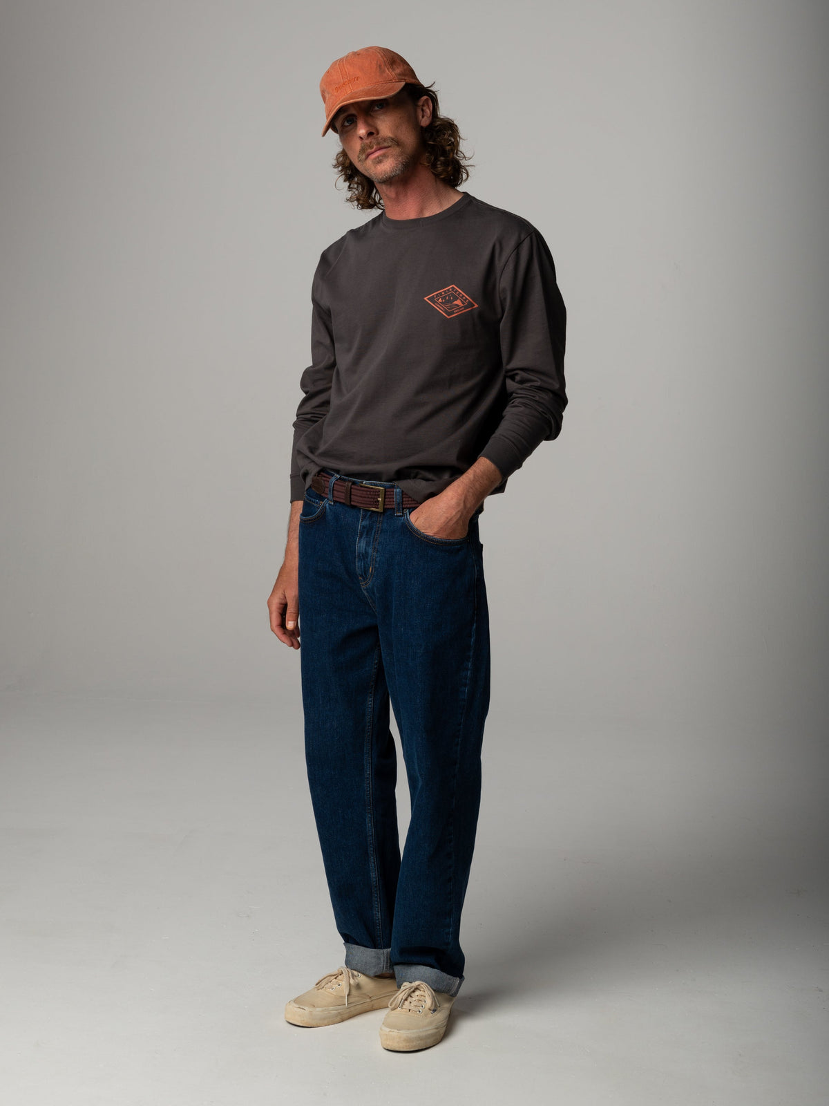 Men's Diamond Logo Long Sleeve T-shirt