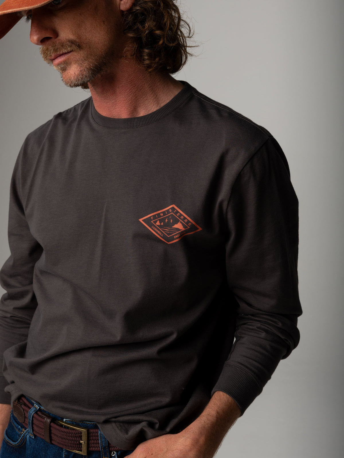 Men's Diamond Logo Long Sleeve T-shirt