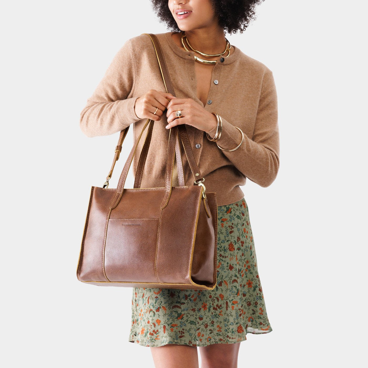 'Almost Perfect' Large Lola Zipper Crossbody Tote