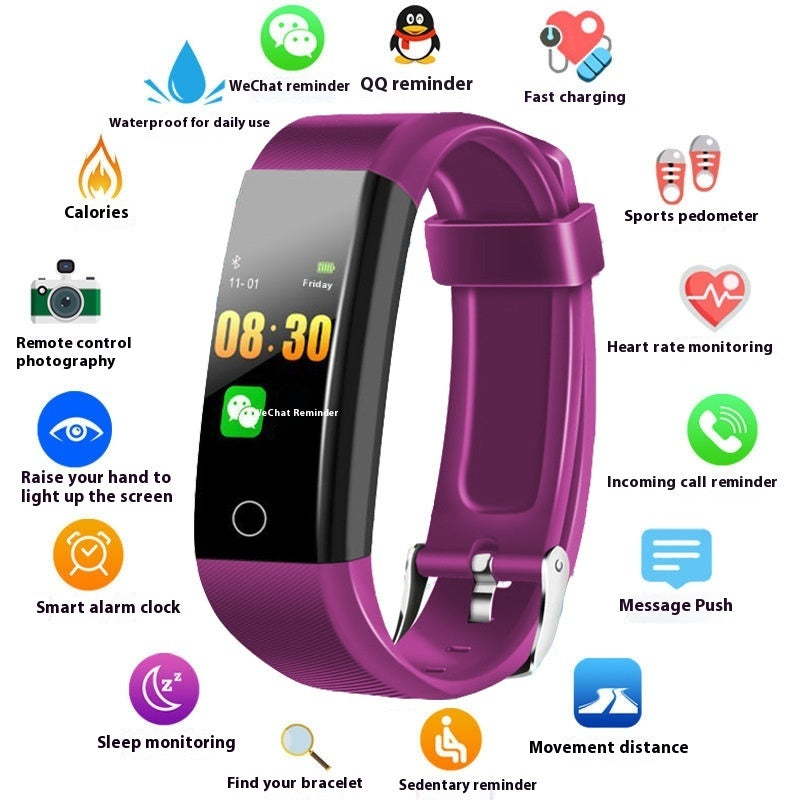 Men & Women Smart Blood Pressure & Heart Rate Fitness Bracelet