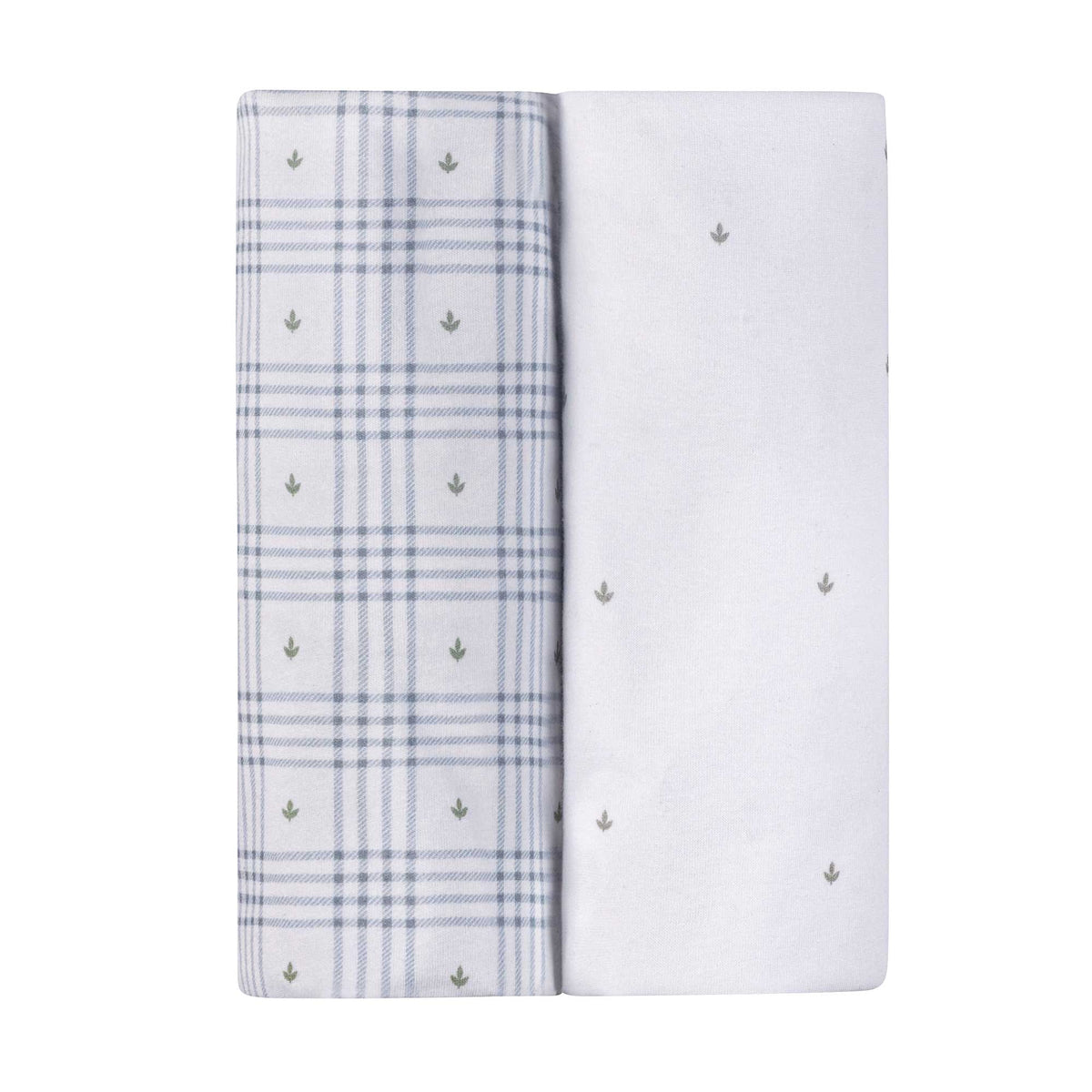 Ely's & Co. 2 Pack Waterproof Pack n Play Sheets - Floral Plaid