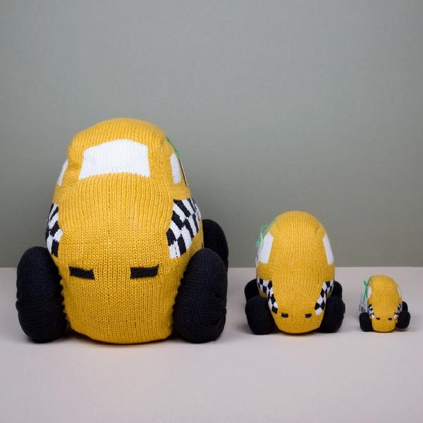 Estella Organic Baby Taxi Rattle Toy