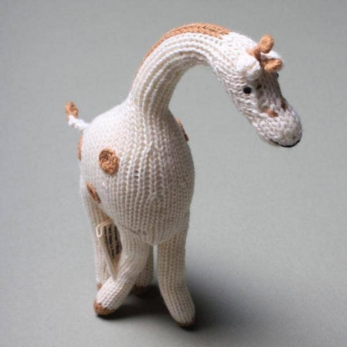 Estella Organic Giraffe Rattle Baby Toy