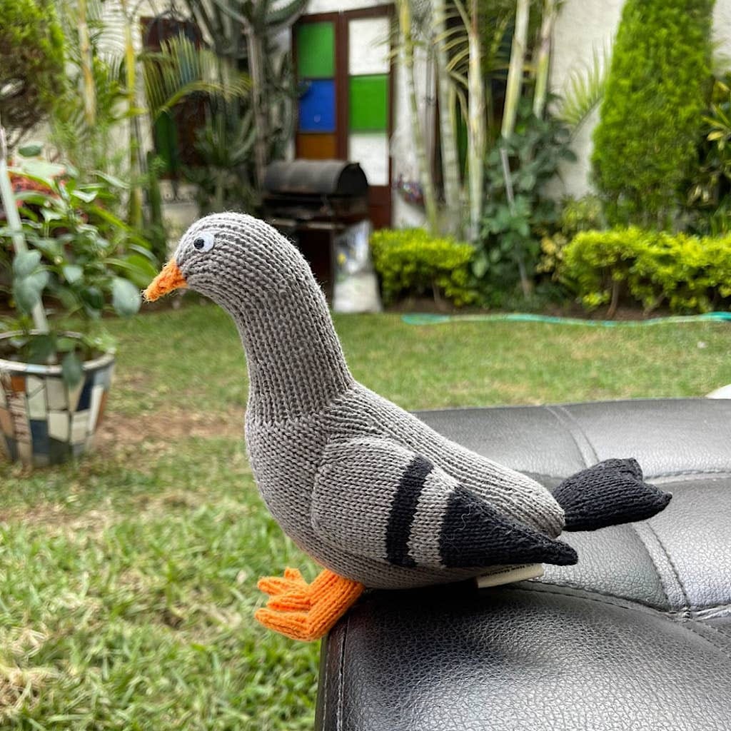 Estella Pigeon Baby Rattle-Handmade