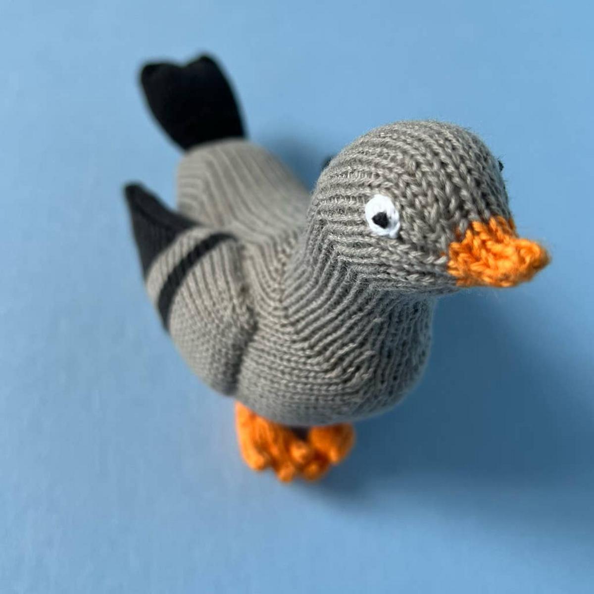 Estella Pigeon Baby Rattle-Handmade