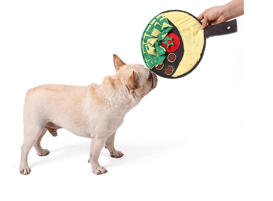 Wok Dish Puzzle Tibetan Food Dog Toy