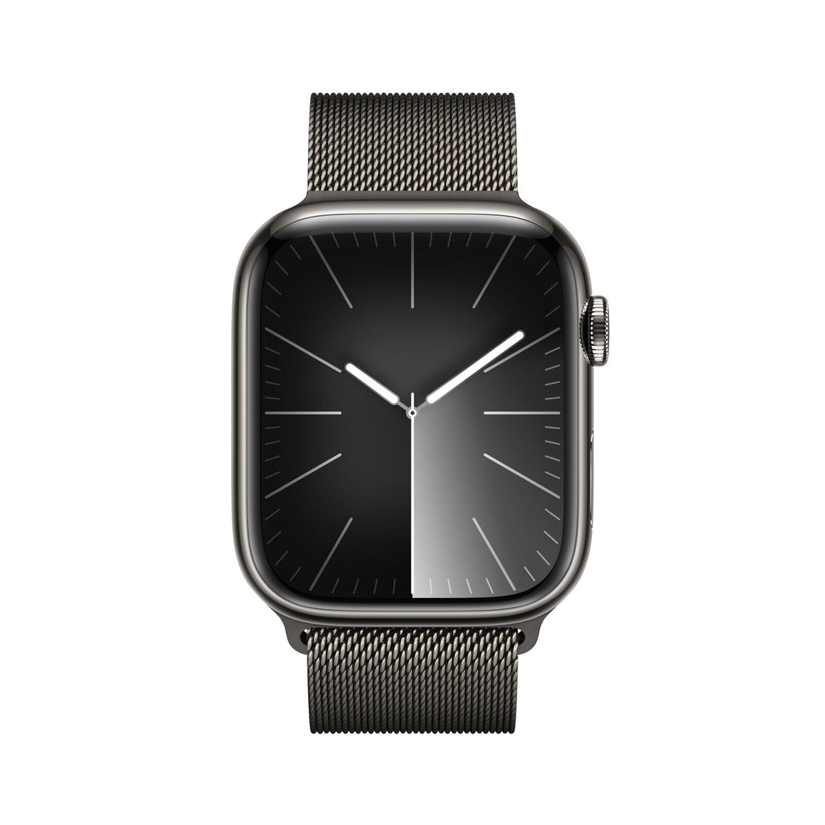Apple Watch Series 9 (GPS + Cellular) 45mm Graphite Stainless Steel Case with Graphite Milanese Loop - MRMX3LL/A