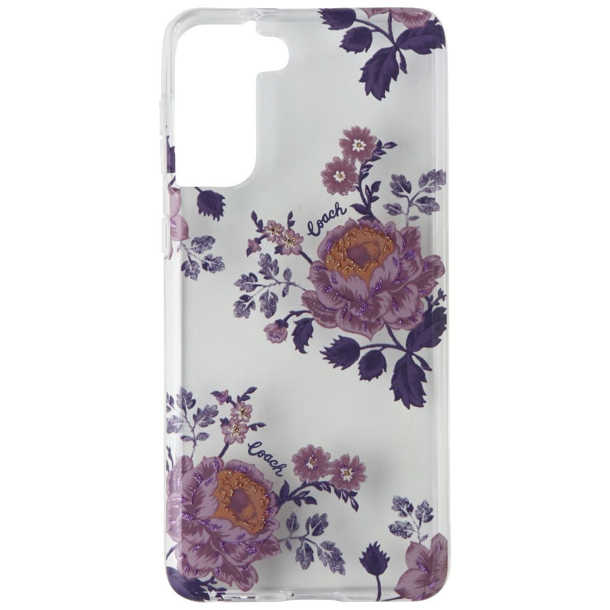 Coach Protective Case for Samsung Galaxy (S21+) 5G - Moody Floral Purple / Clear - New