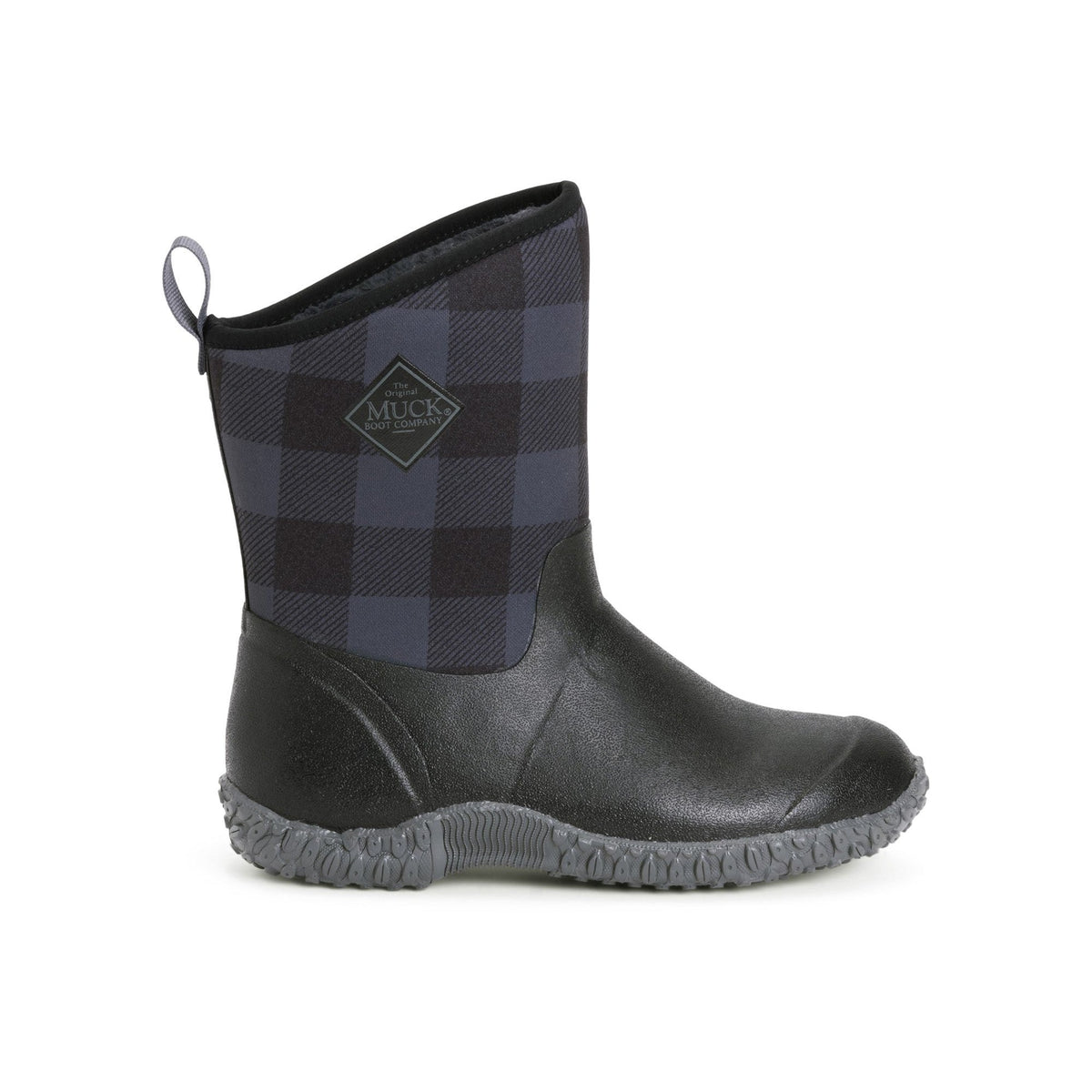 Muck Boots Muckster II Mid Womens Wellington - Black/Grey Plaid