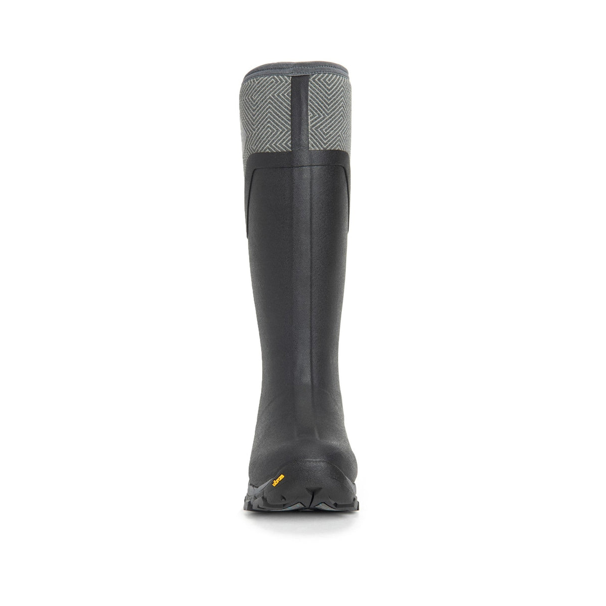 Muck Boots Arctic Ice Tall Womens Wellingtons - Black/Grey Geometric