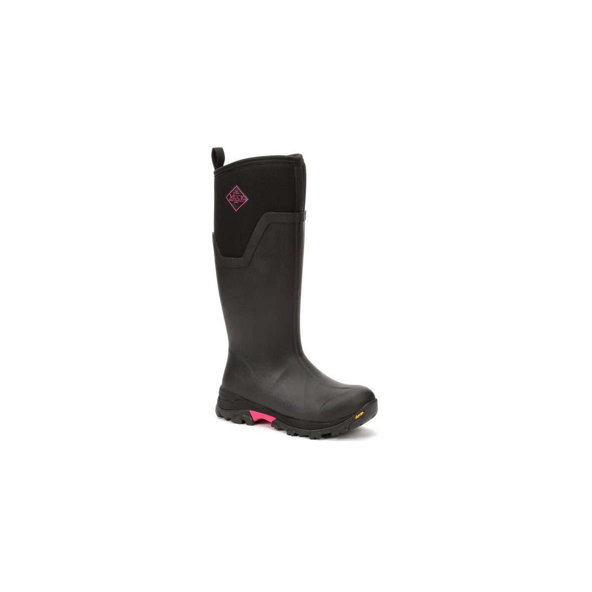 Muck Boots Arctic Ice Tall Womens Wellingtons - Black/Hot Pink