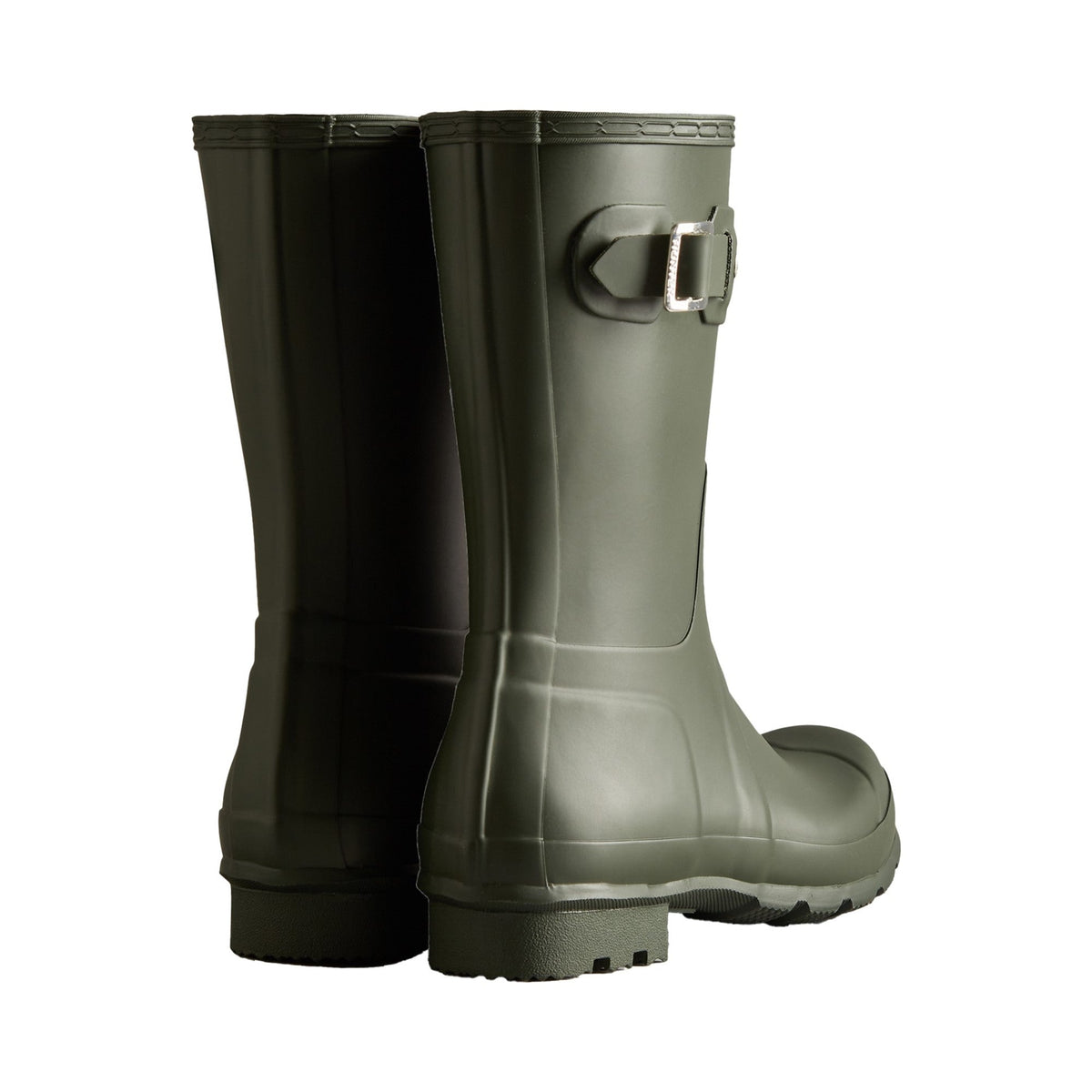 Hunter Original Short Mens Wellington Boots - Dark Olive
