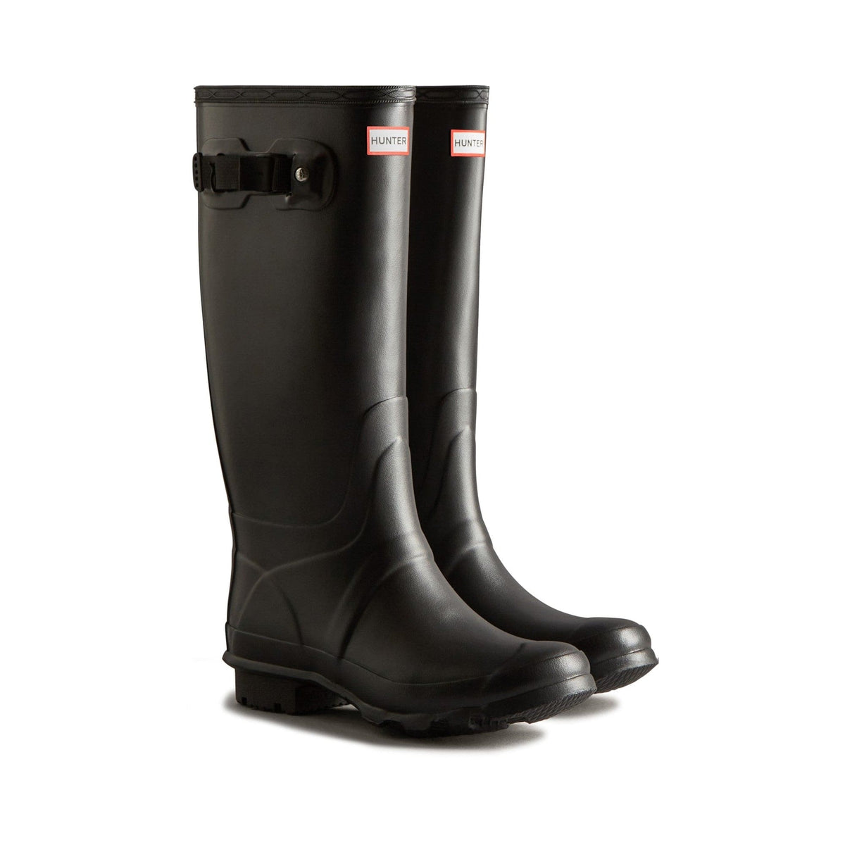 Hunter Huntress Womens Wide Leg Wellington Boots - Black