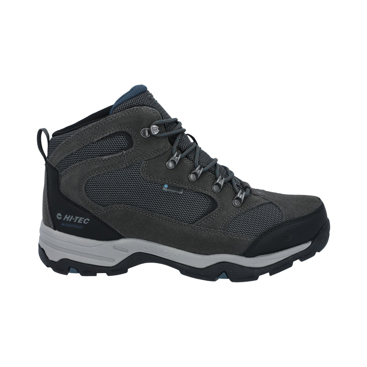 Hi-Tec Storm Wide Mens Boot - Charcoal/Grey/Majolica Blue