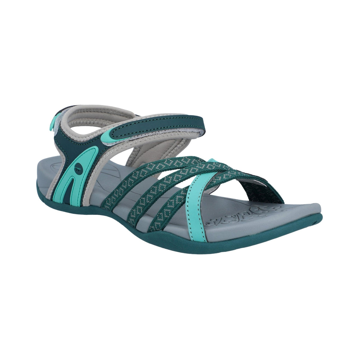 Hi-Tec Savanna II Womens Sandal - Dark Moss/Aqatic Wave