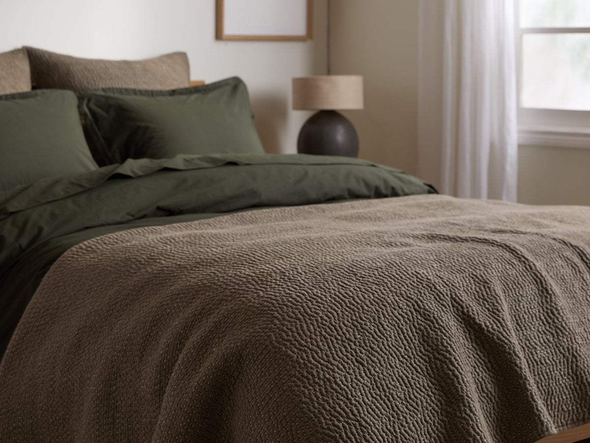 Hand Stitched Cotton Quilt - FINAL SALE (Ash)