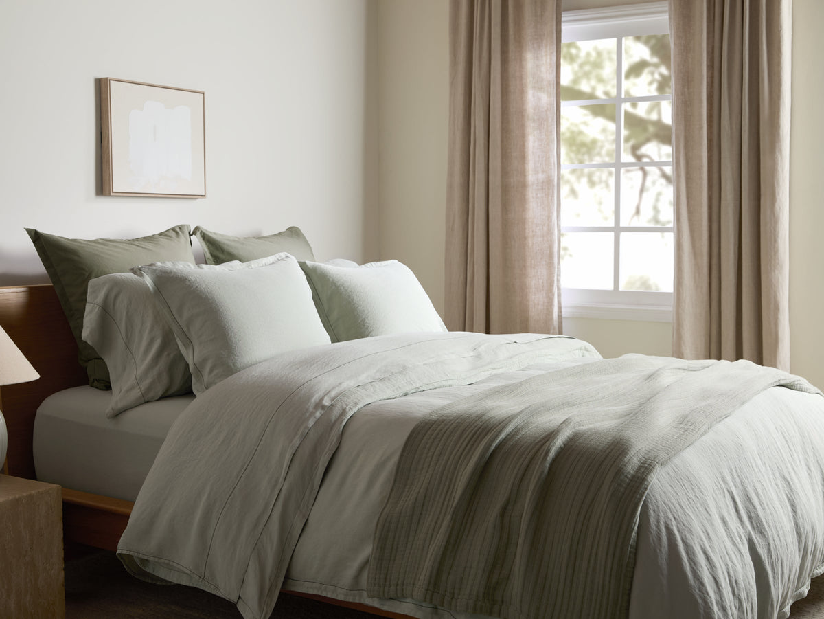 Linen Tencel Top Sheet - FINAL SALE (Sage)