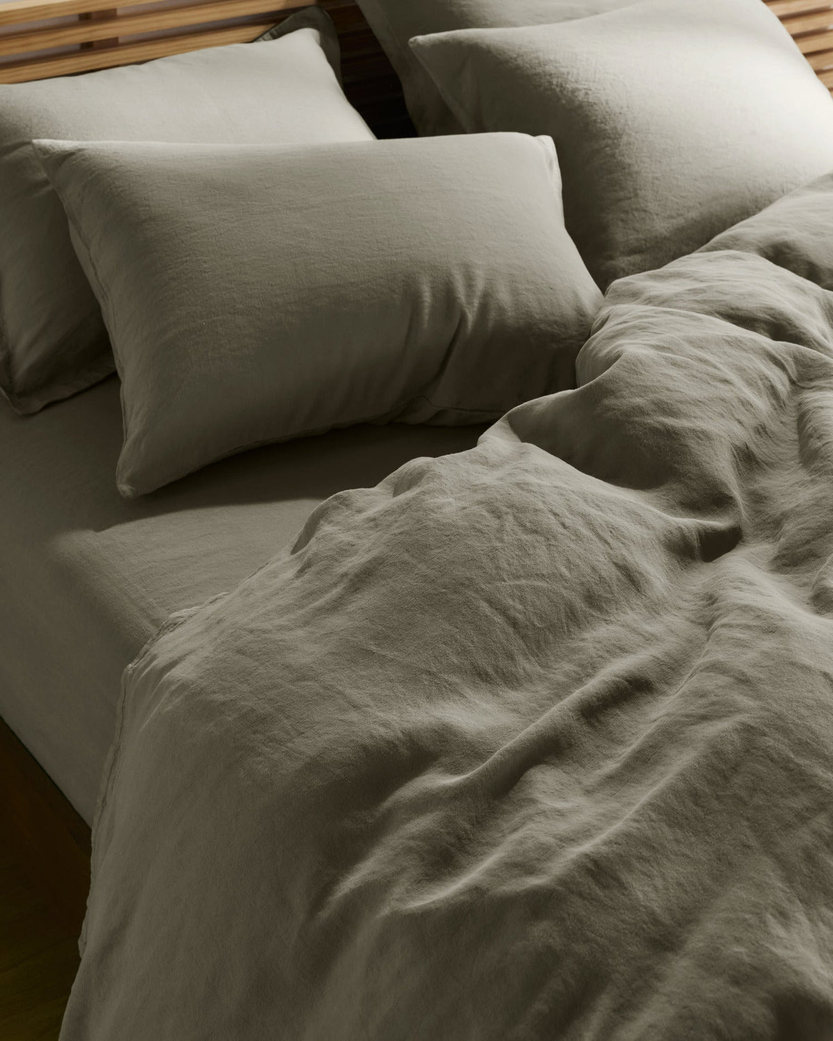 Linen Tencel Duvet Cover - FINAL SALE (Moss)