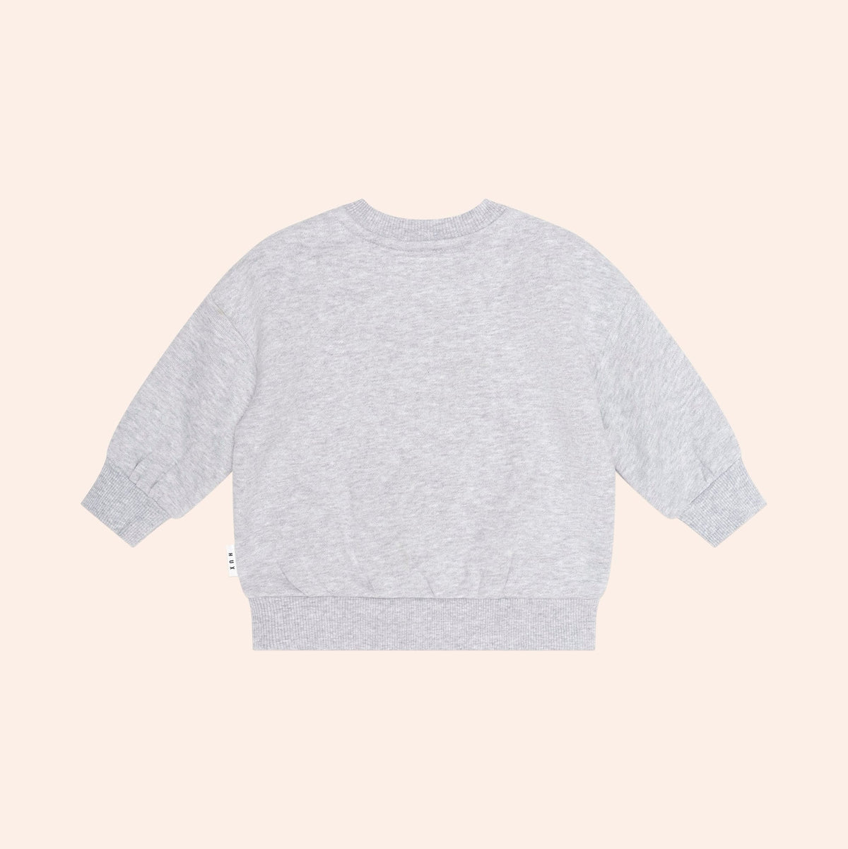 Huxbaby Furry Huxbear Sweatshirt – Grey Marle, 12-18M