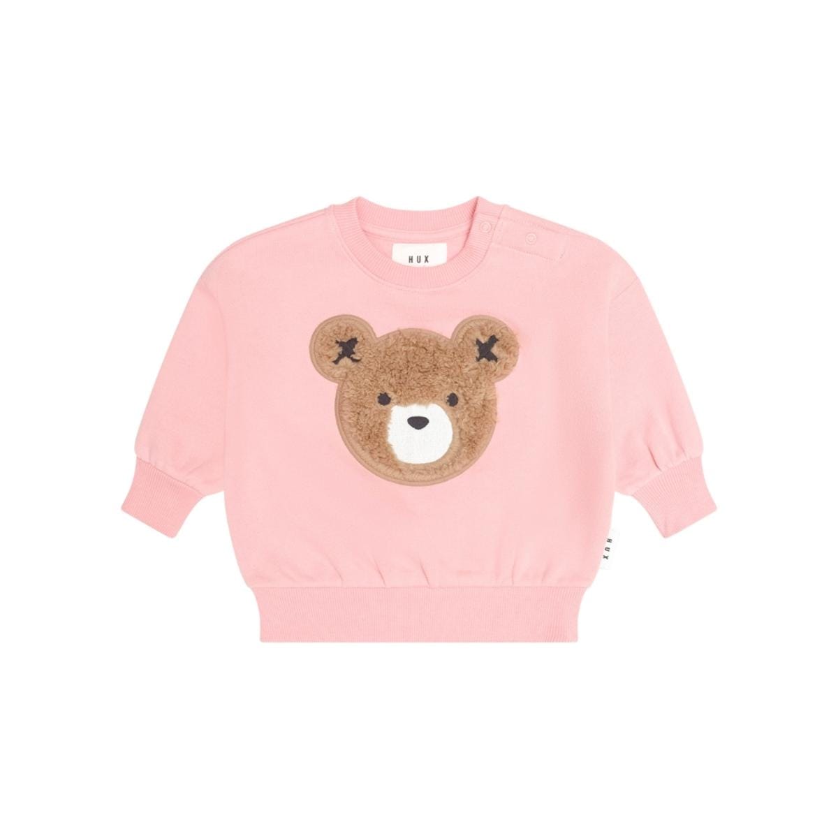 Huxbaby Furry Huxbear Sweatshirt – Vintage Pink, 3-6M