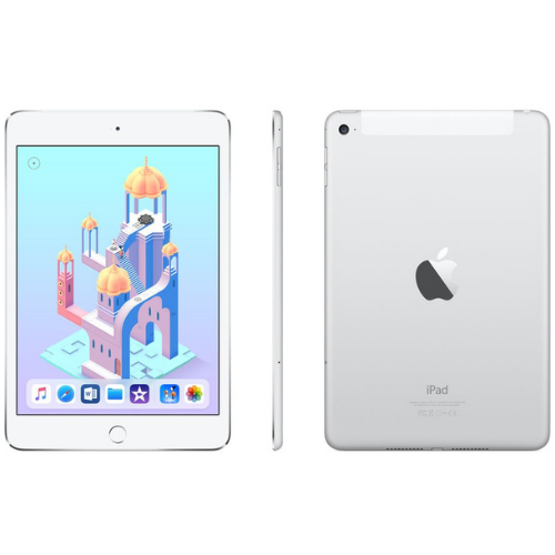 iPad mini (4th Gen, 2015) 16GB - Silver (Wi-Fi + Cellular)