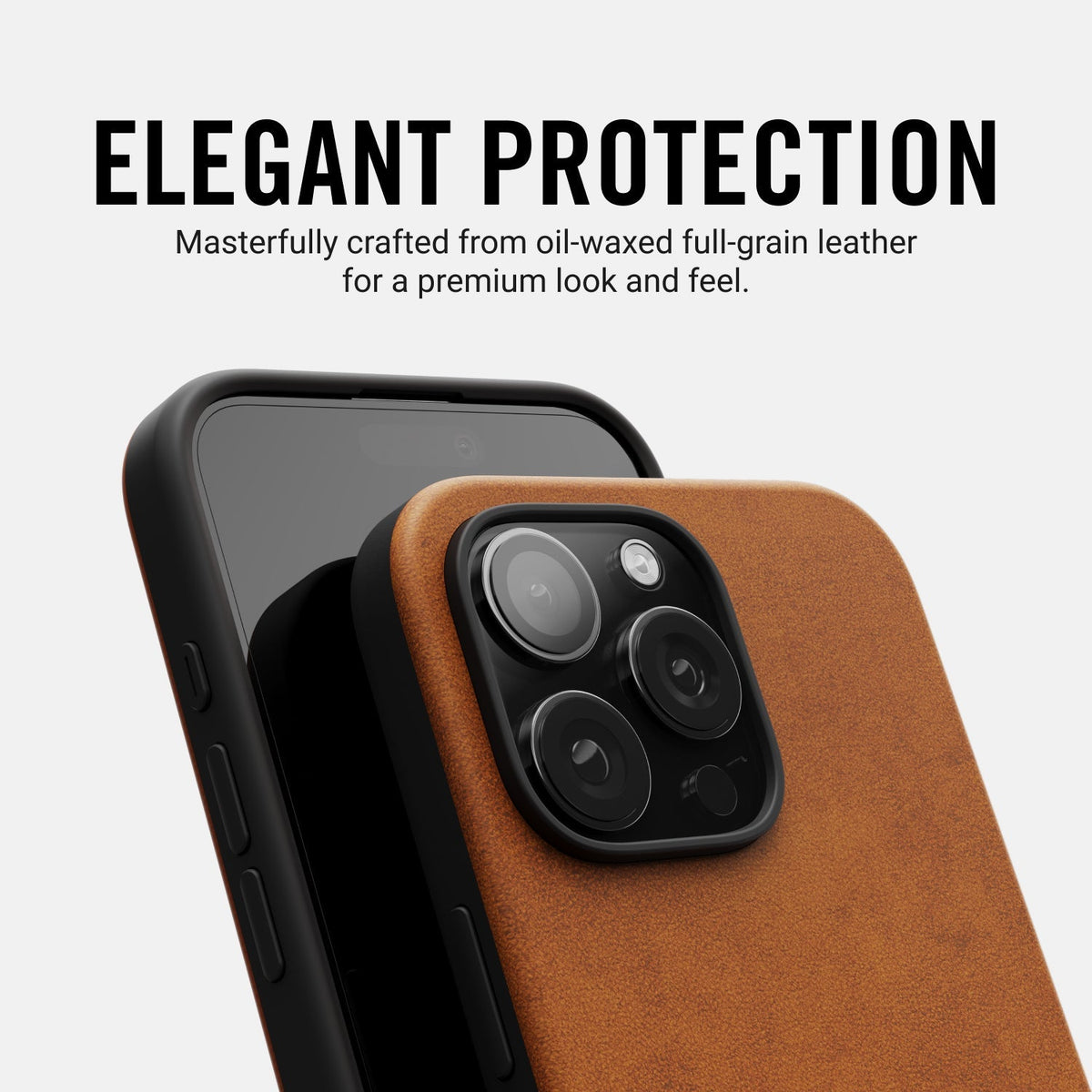 Everyday Phone Case - iPhone 16 Plus - Tobacco Brown Leather