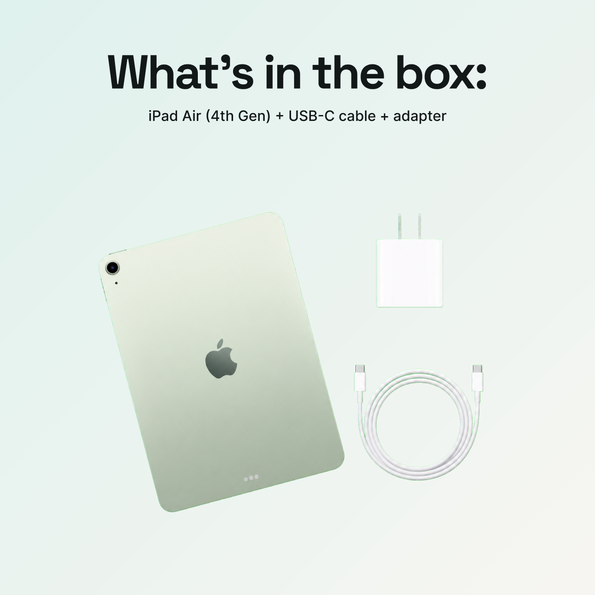 iPad Air 10.9" (4th Gen, 2020) 256GB - Green (Wi-Fi + Cellular)