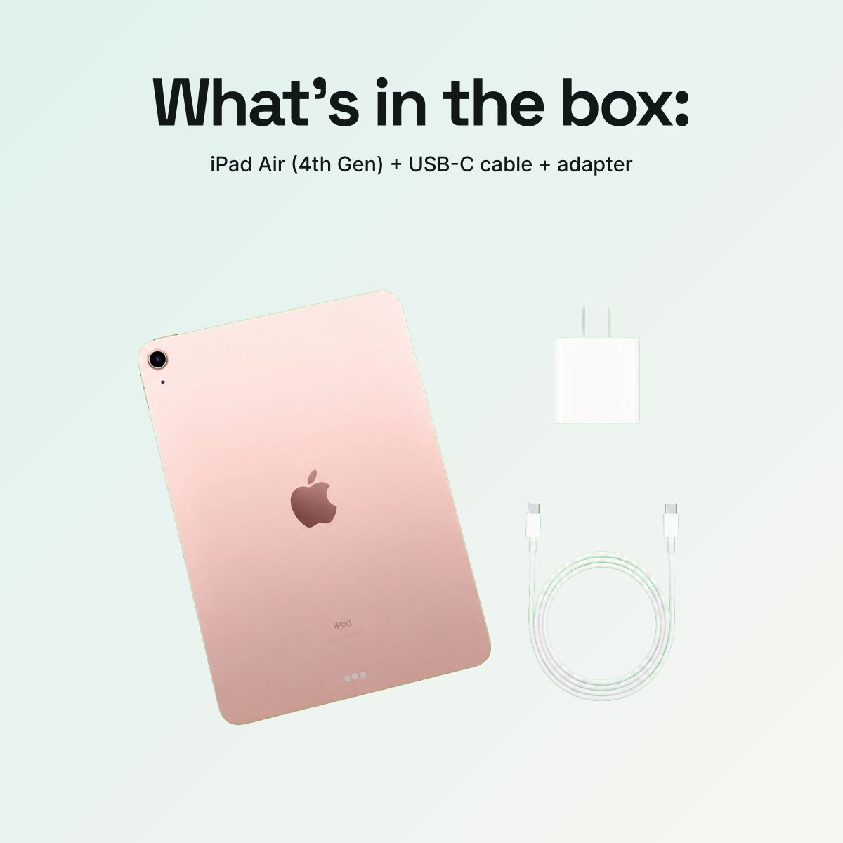 iPad Air 10.9" (4th Gen, 2020) 64GB - Rose Gold (Wi-Fi + Cellular)
