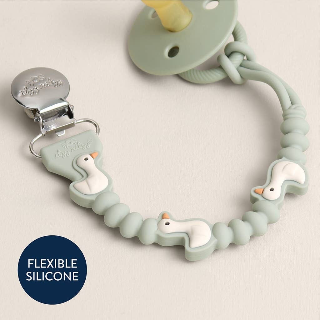 Itzy Ritzy Paci Strap Plus - Goose
