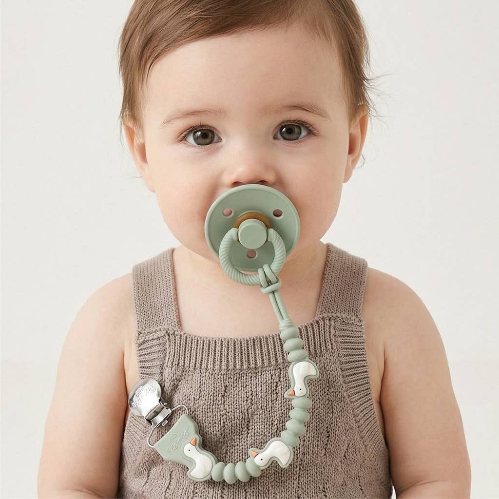 Itzy Ritzy Paci Strap Plus - Goose