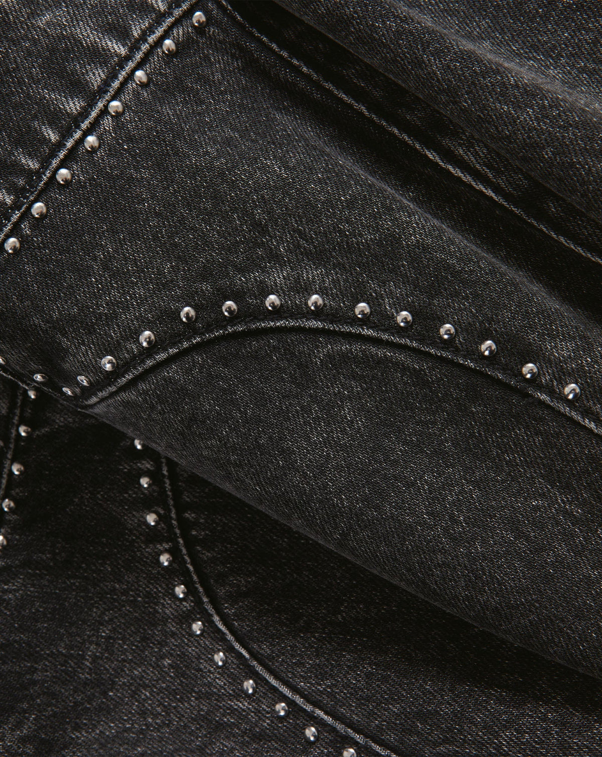 Grant Studded Wide-Leg Jean