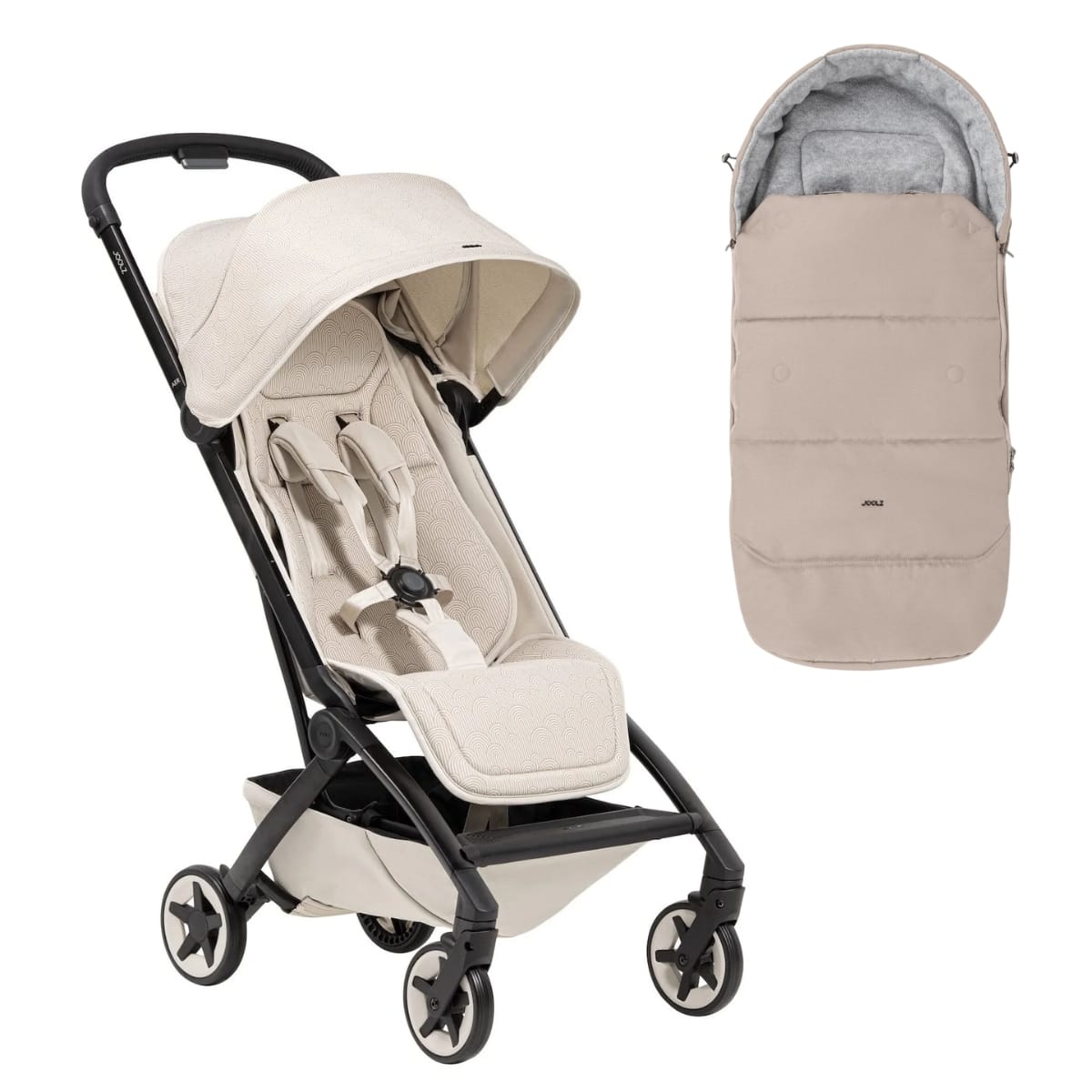 Joolz Aer2 Lightweight Compact Stroller + Footmuff Bundle - Calming