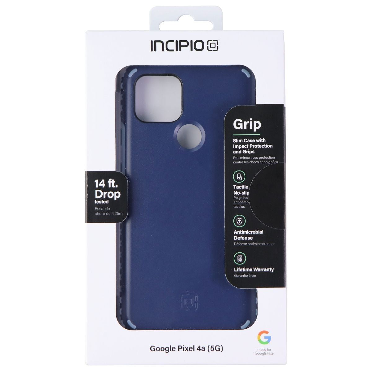 Incipio Grip Series Hard Case for Google Pixel 4a (5G) - Midnight Blue - New
