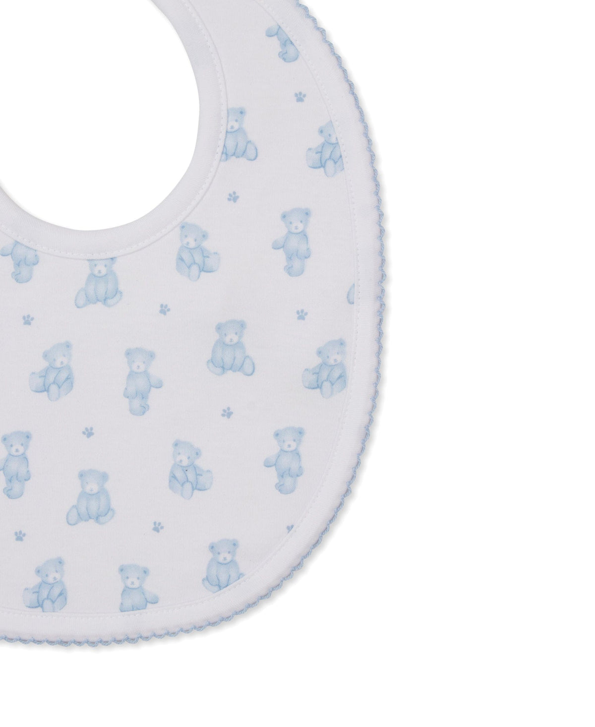 Kissy Kissy Bib - Teddy Bears, Light Blue, One Size