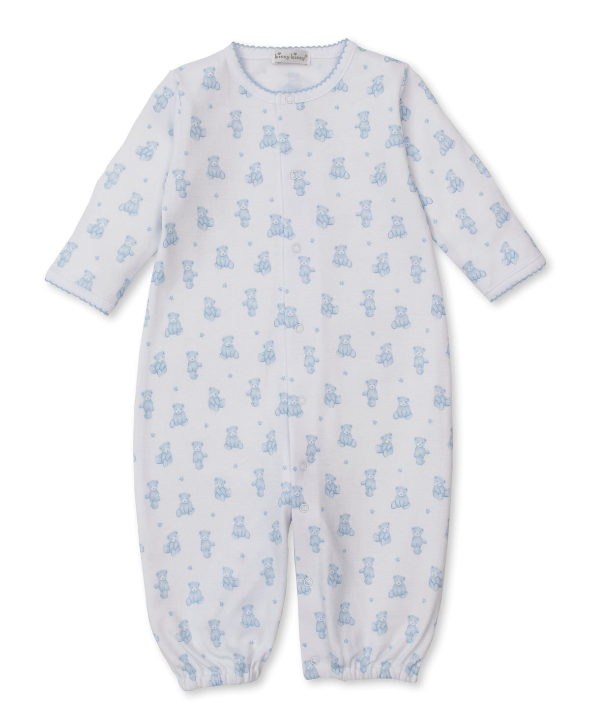 Kissy Kissy Convertible Gown - Teddy Bears, Light Blue, Newborn