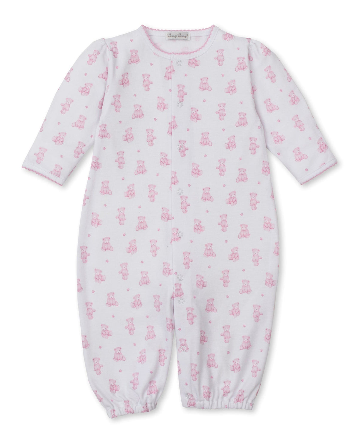 Kissy Kissy Convertible Gown - Teddy Bears, Pink, Newborn