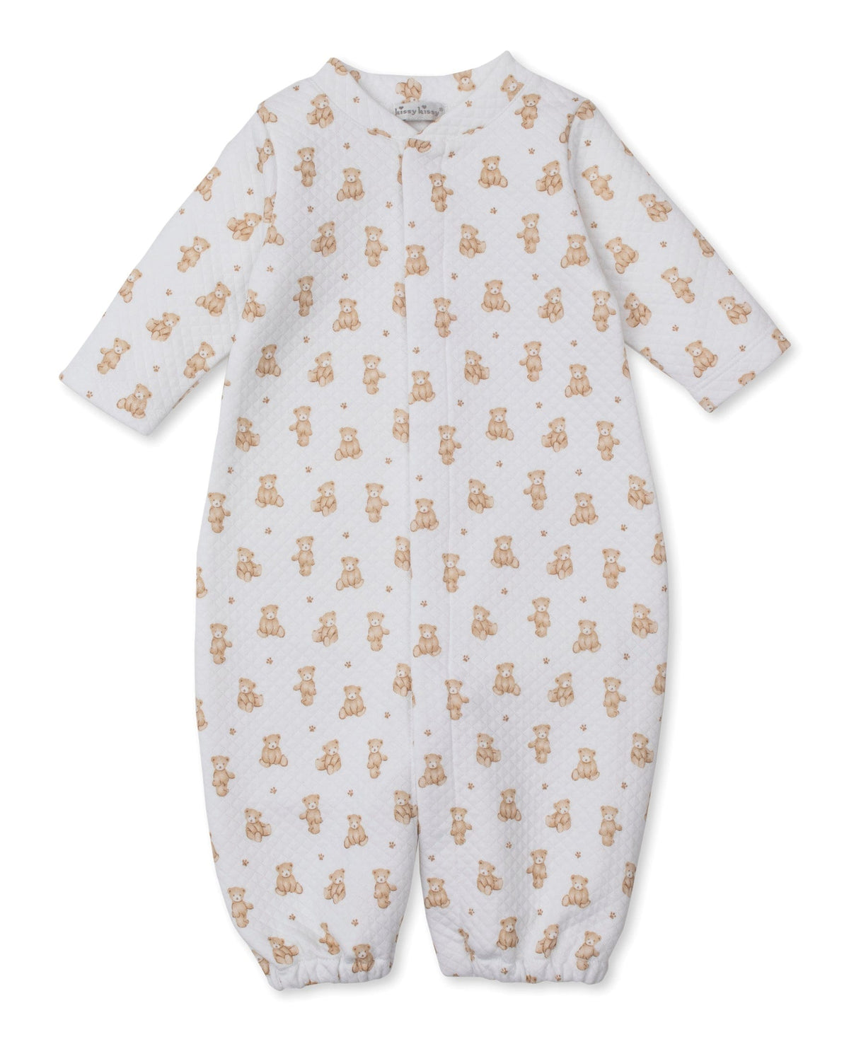 Kissy Kissy Convertible Gown - Teddy Bears, Tan, Newborn