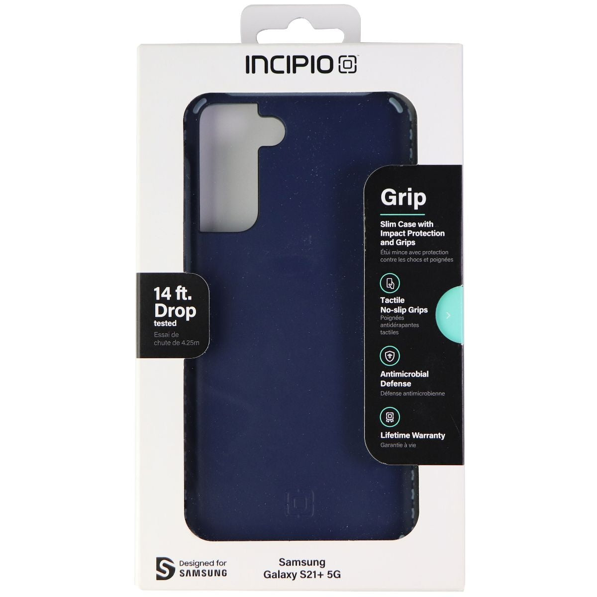 Incipio Grip Series Hard Case for Samsung Galaxy (S21+) - Midnight Blue - New