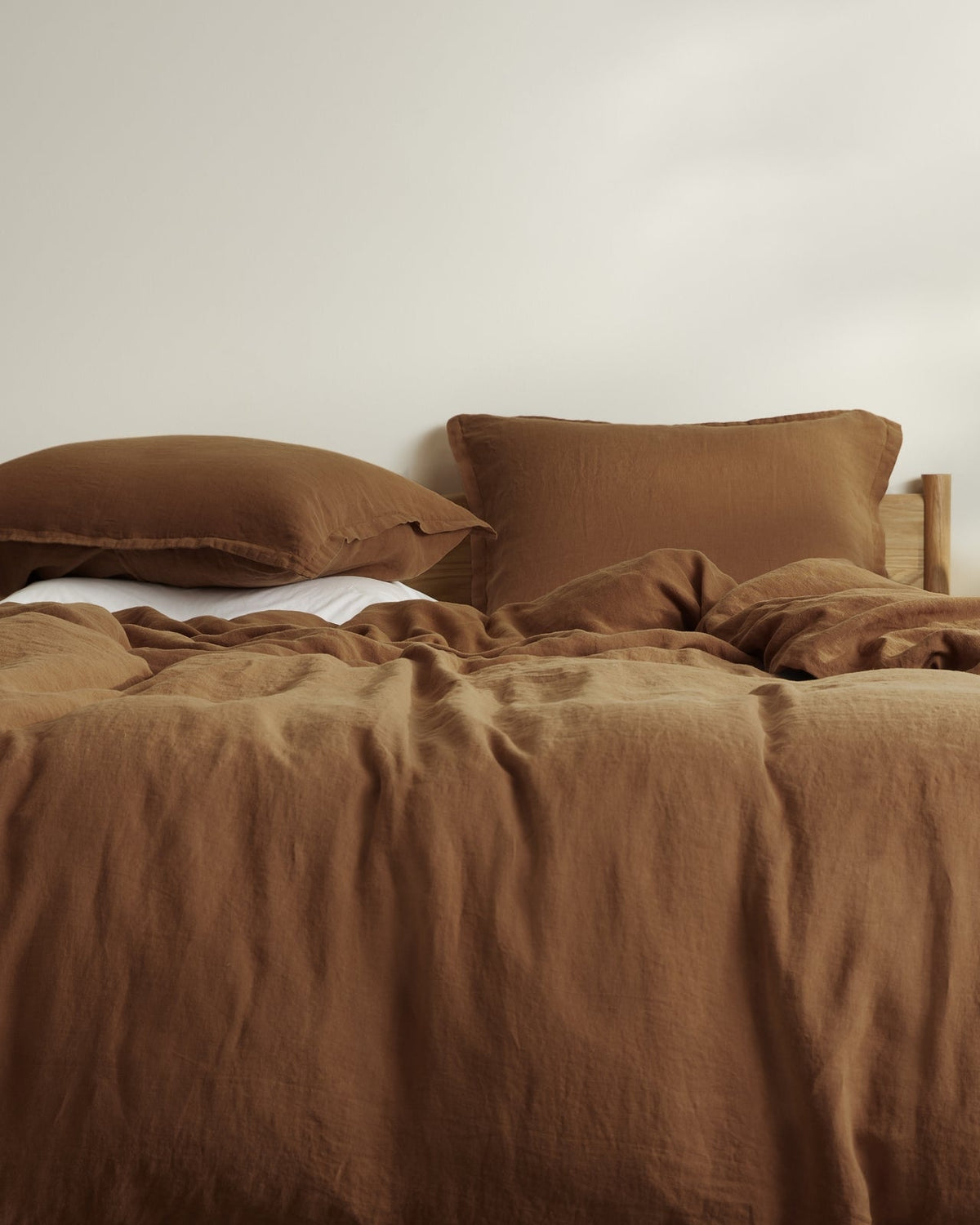 Linen Duvet Cover Set - Tobacco F/Q
