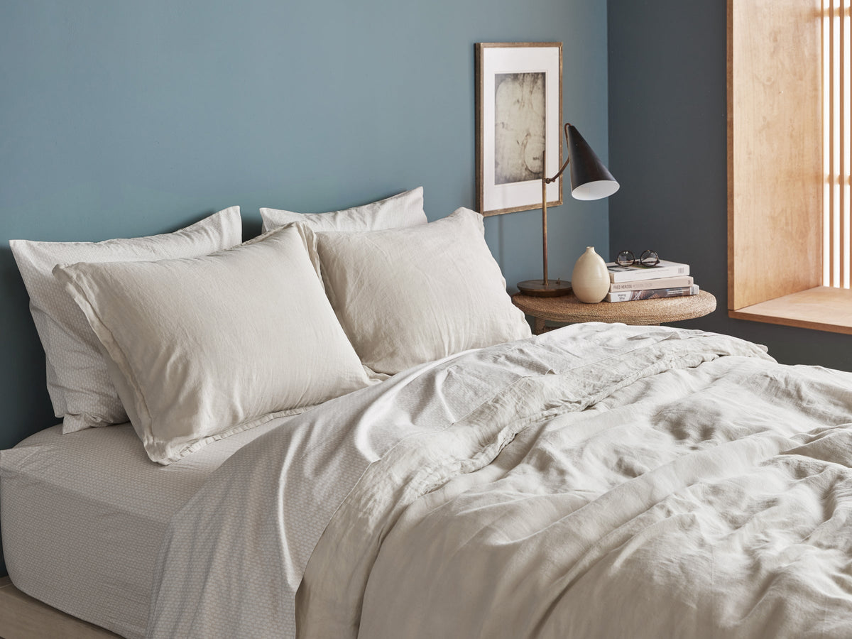 Linen Sheet Set - Bone K/CK