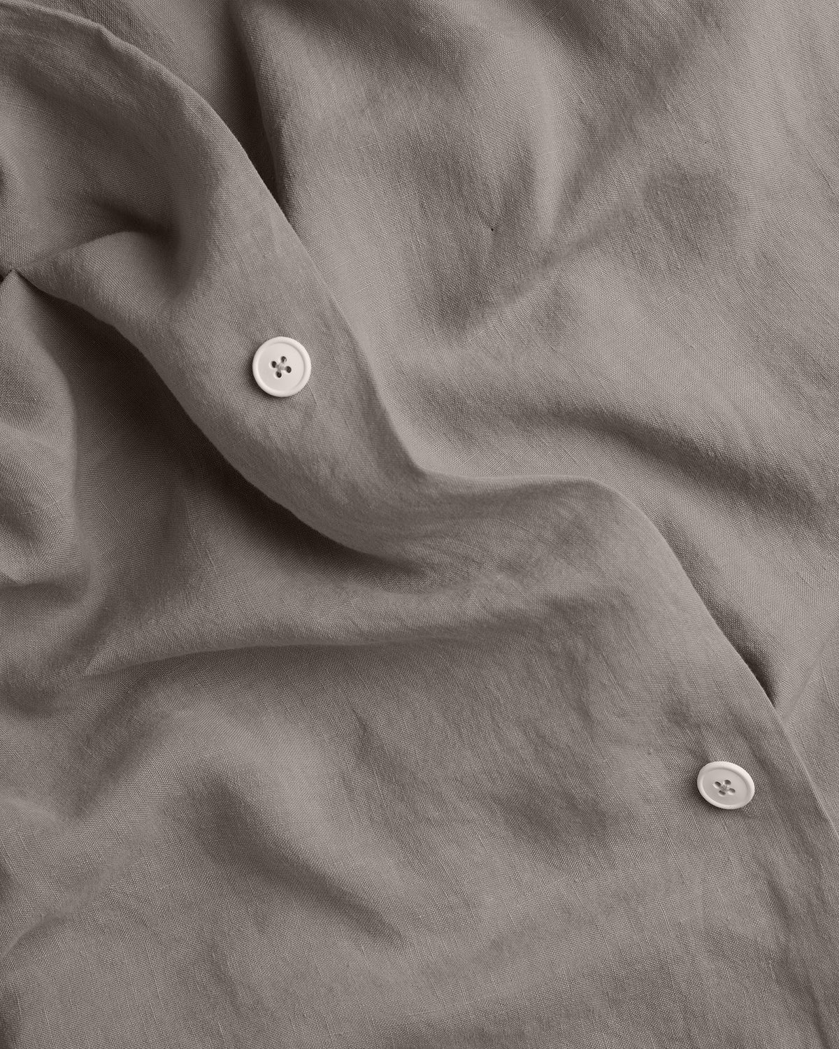 Linen Duvet Cover Set - Pebble F/Q