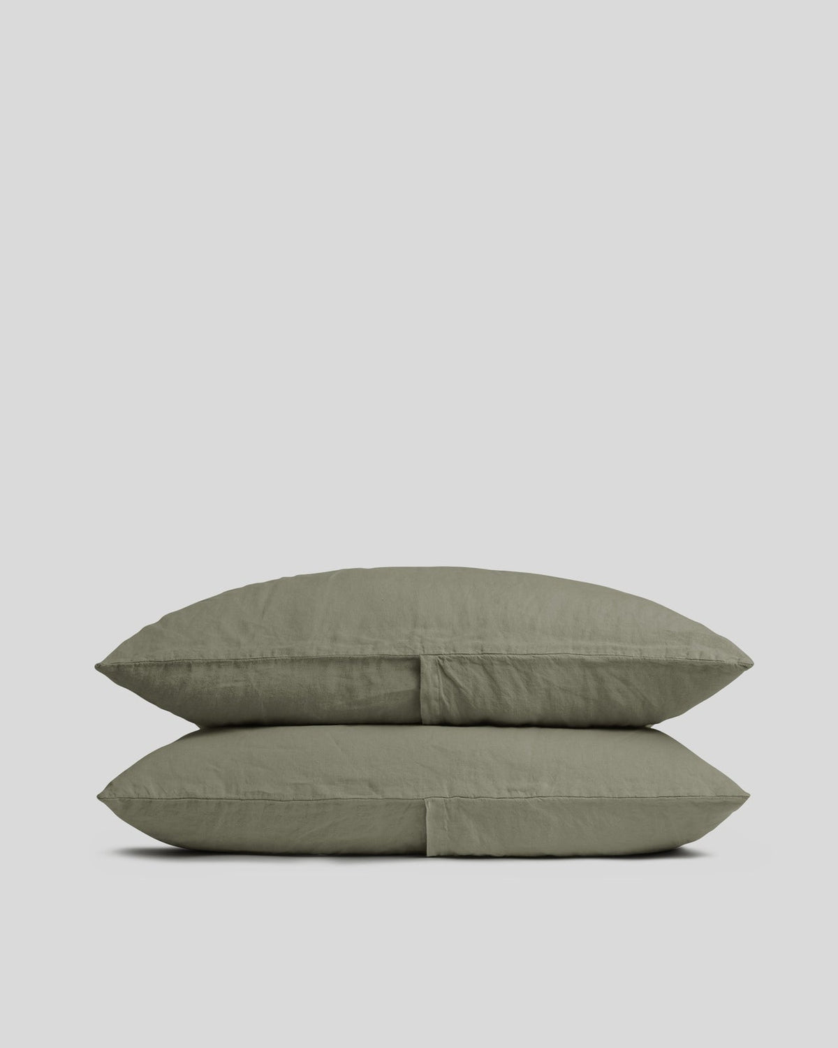Linen Pillowcase Set (Moss)