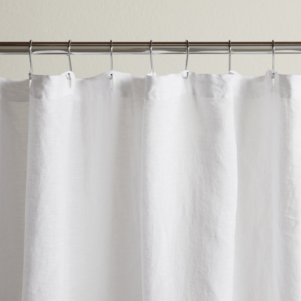 Linen Shower Curtain (White)