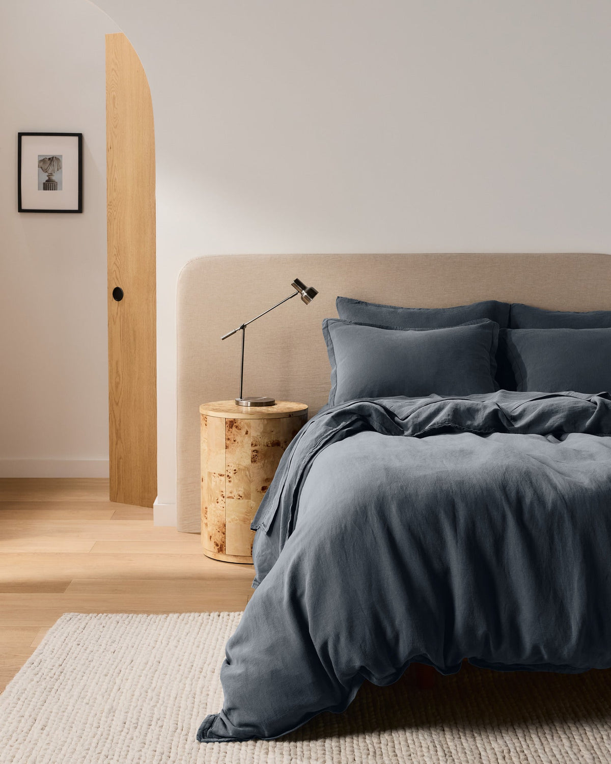 Linen Tencel Duvet Cover Set - Dusk F/Q