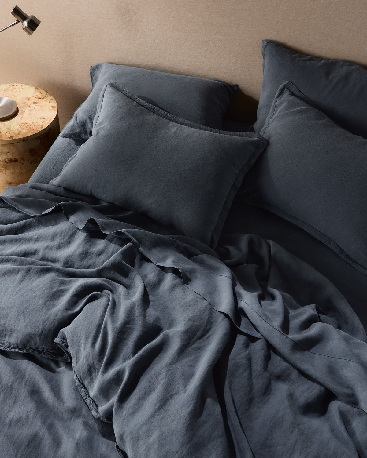 Linen Tencel Duvet Cover Set - Dusk K/CK